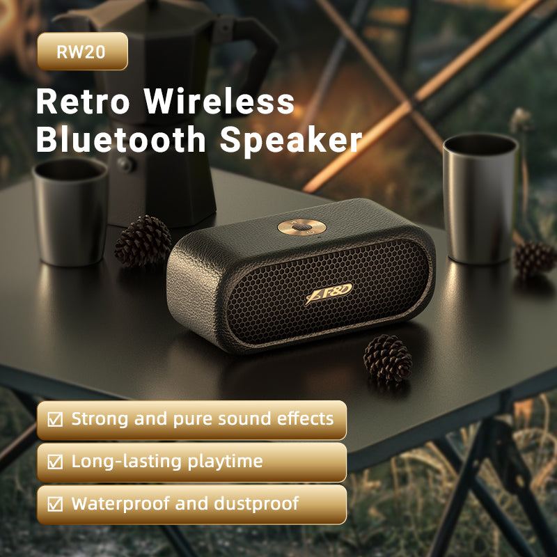 Fenda RW20 Retro Bluetooth Speaker | Vintage Waterproof Desktop Style