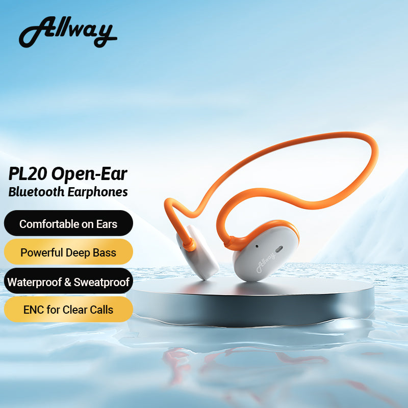 Fenda PL20 Open-Ear Wireless Sports Earbuds – Bluetooth 5.3, Lightweight Design, Dual-Mic ENC, IPX4 Waterproof for Running & Outdoor Use