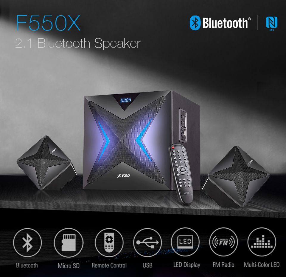 F&D F550X 2.1 Bluetooth Speaker