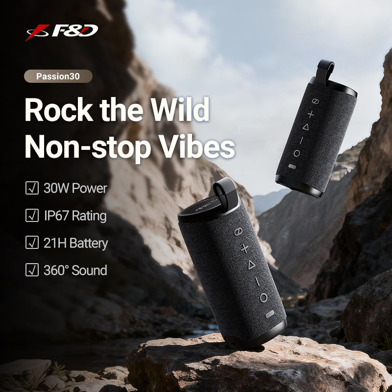 Fenda Passion 30 Portable Bluetooth Speaker | Rugged Woven Design Outdoor Speaker