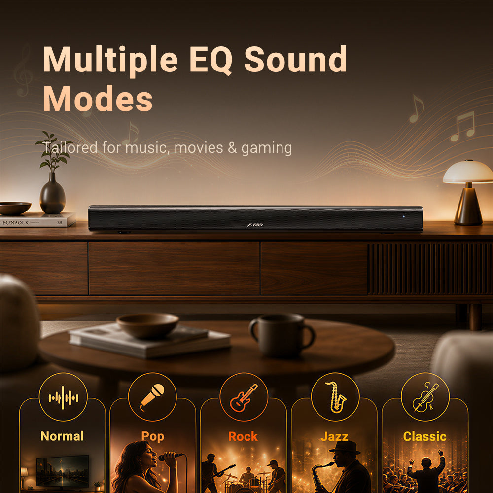 Fenda HT-200 2.0 Soundbar | Compact Home Entertainment Audio